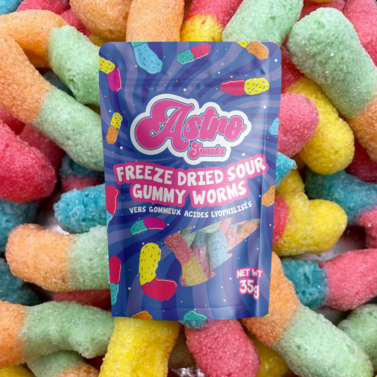 Freeze Dried Sour Gummy Worms